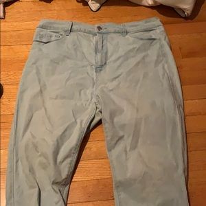light blue jeans